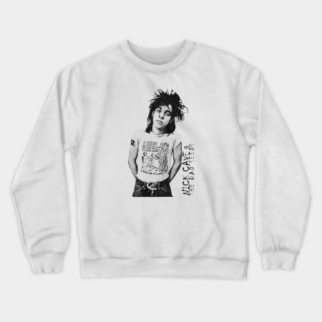 Retro Nick Cave Young design vintage Crewneck Sweatshirt by GekNdangSugih